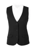 Vest, dame, mesh rygg, sort