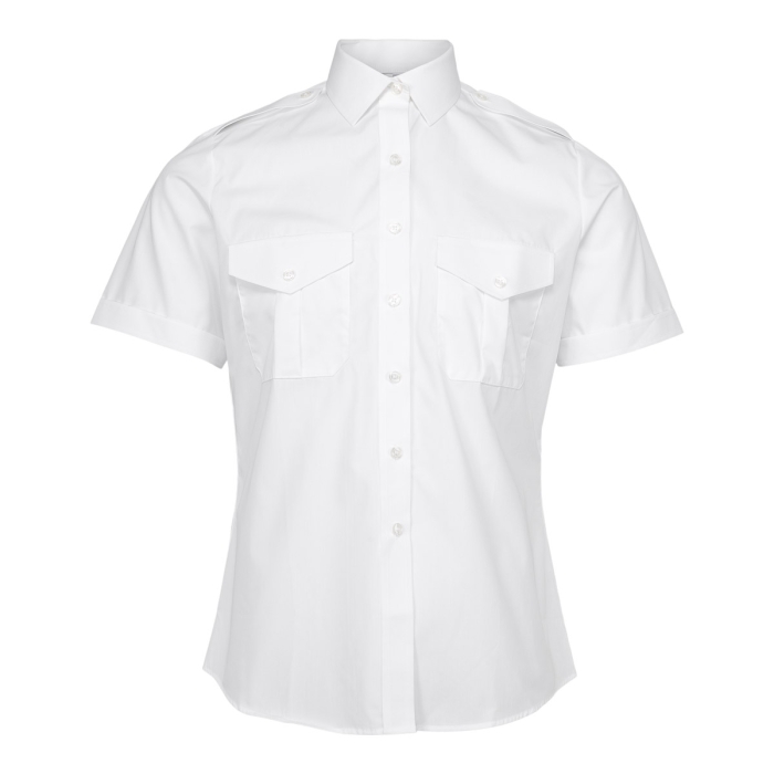 Service bluse dame, hvit, k/e