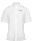 Classic  bluse dame, hvit, kort erm