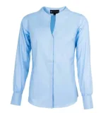Elegant bluse dame, lys blå, lang erm