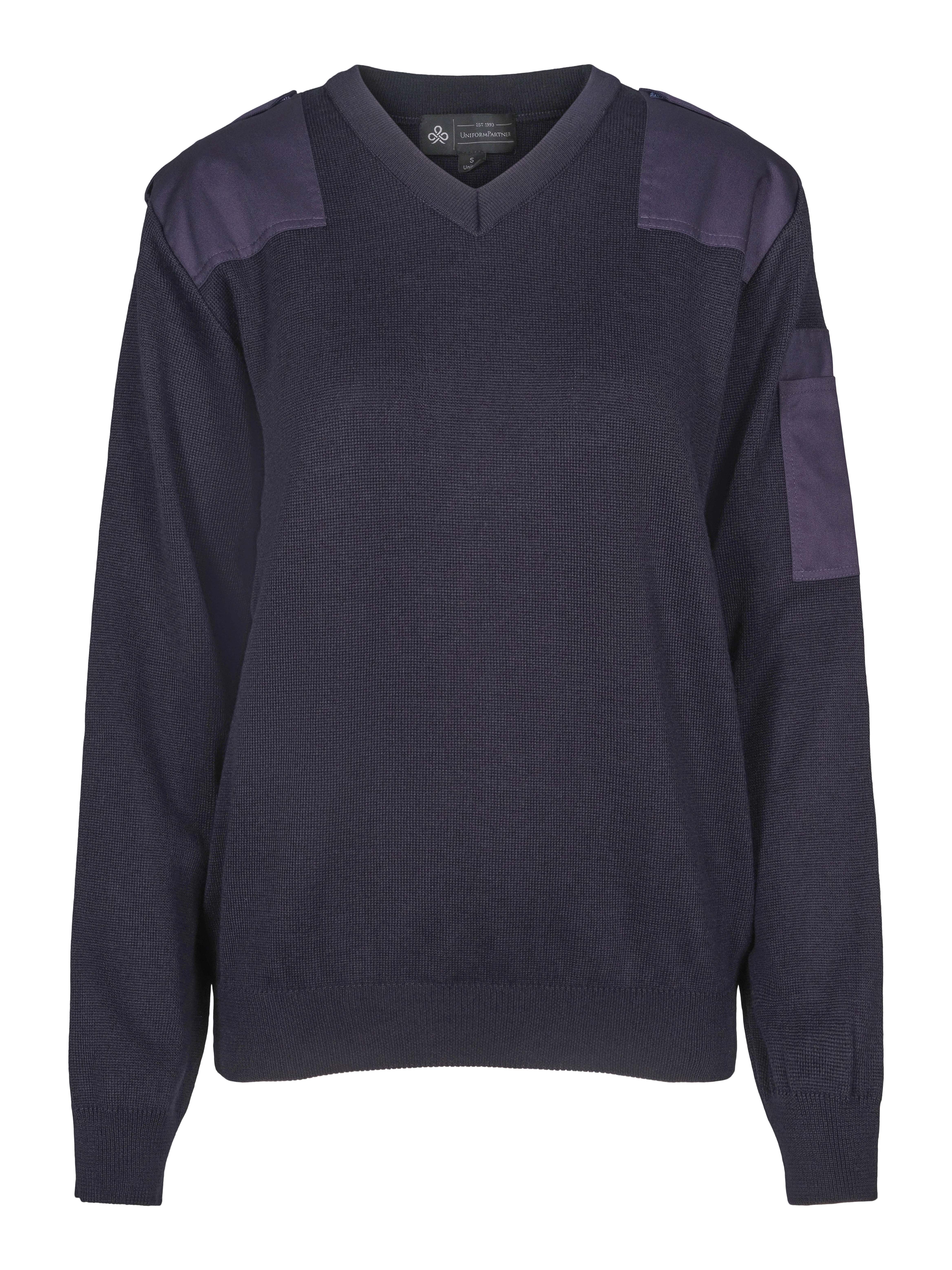 Breim natogenser v-hals, unisex, mørk marine